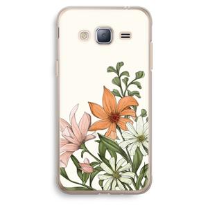 CaseCompany Floral bouquet: Samsung Galaxy J3 (2016) Transparant Hoesje