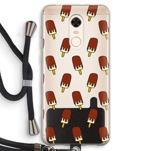 CaseCompany Yummy: Xiaomi Redmi 5 Transparant Hoesje met koord