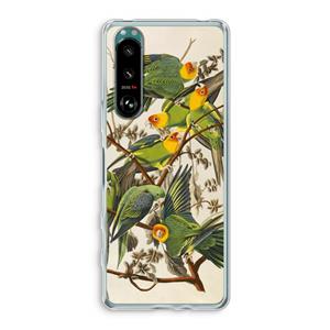 CaseCompany Carolinaparkiet: Sony Xperia 5 III Transparant Hoesje
