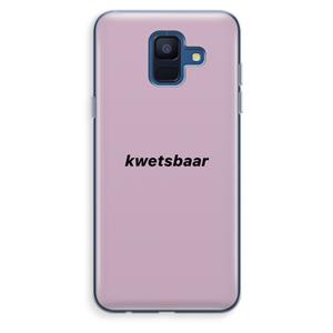 CaseCompany kwetsbaar: Samsung Galaxy A6 (2018) Transparant Hoesje