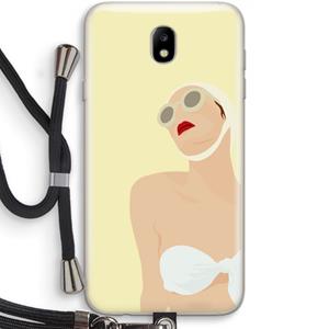 CaseCompany Summer: Samsung Galaxy J7 (2017) Transparant Hoesje met koord
