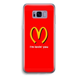 CaseCompany I'm lovin' you: Samsung Galaxy S8 Plus Transparant Hoesje