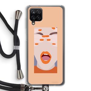 CaseCompany Surprise: Samsung Galaxy A12 Transparant Hoesje met koord