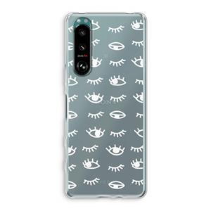 CaseCompany Eye pattern #3: Sony Xperia 5 III Transparant Hoesje