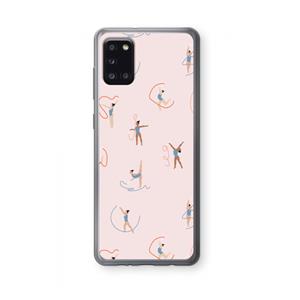 CaseCompany Dancing #3: Samsung Galaxy A31 Transparant Hoesje