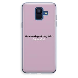 CaseCompany gij beslist: Samsung Galaxy A6 (2018) Transparant Hoesje