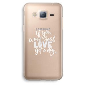 CaseCompany Partner in crime: Samsung Galaxy J3 (2016) Transparant Hoesje