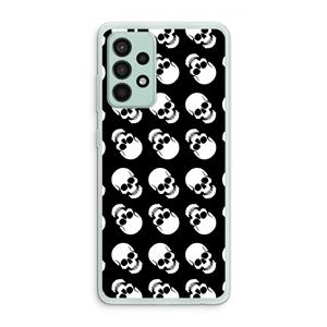 CaseCompany Musketon Skulls: Samsung Galaxy A52s 5G Transparant Hoesje