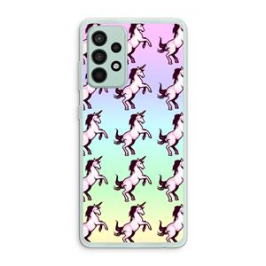 CaseCompany Musketon Unicorn: Samsung Galaxy A52s 5G Transparant Hoesje