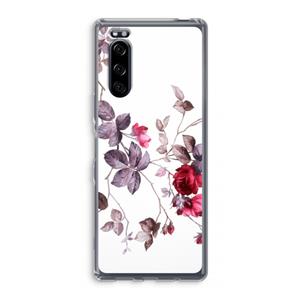 CaseCompany Mooie bloemen: Sony Xperia 5 Transparant Hoesje