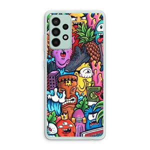 CaseCompany Vexx Mixtape: Samsung Galaxy A52s 5G Transparant Hoesje