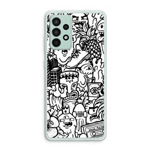 CaseCompany Vexx Mixtape #2: Samsung Galaxy A52s 5G Transparant Hoesje
