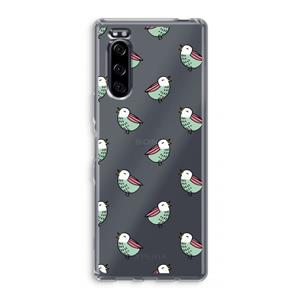 CaseCompany Vogeltjes: Sony Xperia 5 Transparant Hoesje