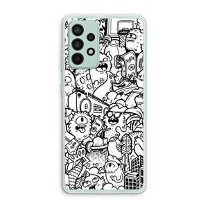 CaseCompany Vexx City #2: Samsung Galaxy A52s 5G Transparant Hoesje