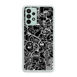 CaseCompany Vexx Black City : Samsung Galaxy A52s 5G Transparant Hoesje