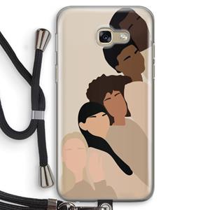 CaseCompany Sweet creatures: Samsung Galaxy A5 (2017) Transparant Hoesje met koord