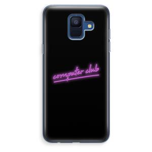 CaseCompany Vice Black: Samsung Galaxy A6 (2018) Transparant Hoesje