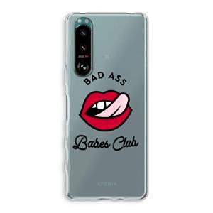 CaseCompany Badass Babes Club: Sony Xperia 5 III Transparant Hoesje