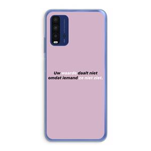 CaseCompany uw waarde daalt niet: Xiaomi Redmi 9T Transparant Hoesje