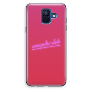 CaseCompany Vice Glow: Samsung Galaxy A6 (2018) Transparant Hoesje