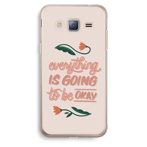 CaseCompany Optimistic flower girl: Samsung Galaxy J3 (2016) Transparant Hoesje