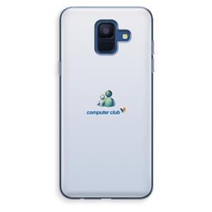 CaseCompany MSN: Samsung Galaxy A6 (2018) Transparant Hoesje