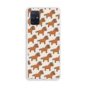 CaseCompany Pony: Galaxy A71 Transparant Hoesje