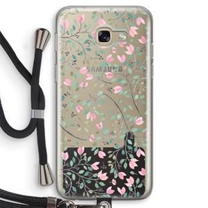 CaseCompany Sierlijke bloemen: Samsung Galaxy A5 (2017) Transparant Hoesje met koord