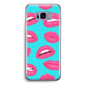 CaseCompany Bite my lip: Samsung Galaxy S8 Plus Transparant Hoesje
