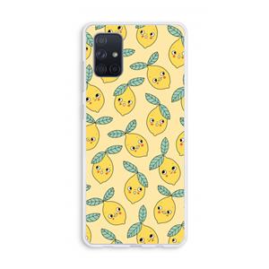 CaseCompany Citroenen: Galaxy A71 Transparant Hoesje