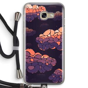 CaseCompany Patroon Wolken: Samsung Galaxy A5 (2017) Transparant Hoesje met koord