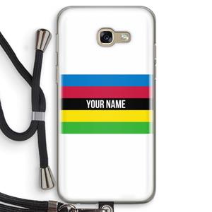CaseCompany WK Wielrennen: Samsung Galaxy A5 (2017) Transparant Hoesje met koord