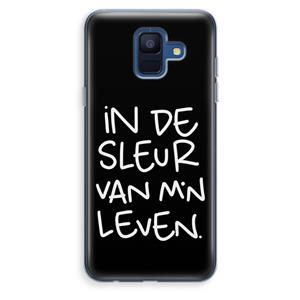 CaseCompany De Sleur: Samsung Galaxy A6 (2018) Transparant Hoesje
