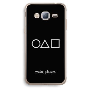 CaseCompany Squid Game: Samsung Galaxy J3 (2016) Transparant Hoesje