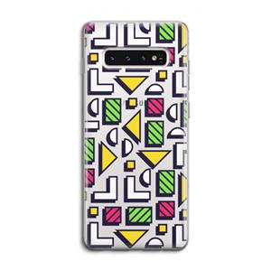 CaseCompany 8-bit N°4: Samsung Galaxy S10 4G Transparant Hoesje