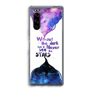 CaseCompany Stars quote: Sony Xperia 5 Transparant Hoesje