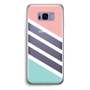 CaseCompany Strepen pastel: Samsung Galaxy S8 Plus Transparant Hoesje