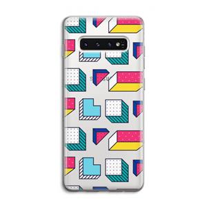 CaseCompany 8-bit N°7: Samsung Galaxy S10 4G Transparant Hoesje