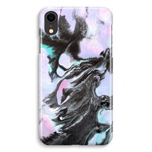 CaseCompany Pastel zwart: iPhone XR Volledig Geprint Hoesje
