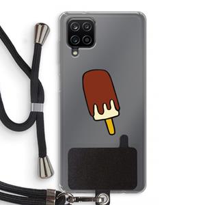 CaseCompany Frisco: Samsung Galaxy A12 Transparant Hoesje met koord