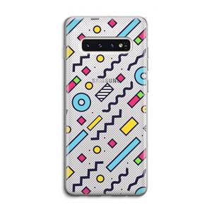 CaseCompany 8-bit N°8: Samsung Galaxy S10 4G Transparant Hoesje