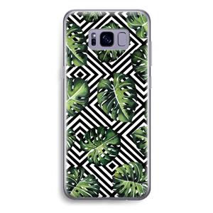 CaseCompany Geometrische jungle: Samsung Galaxy S8 Plus Transparant Hoesje