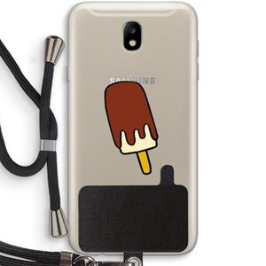 CaseCompany Frisco: Samsung Galaxy J7 (2017) Transparant Hoesje met koord
