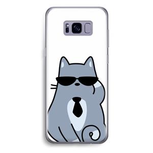 CaseCompany Cool cat: Samsung Galaxy S8 Plus Transparant Hoesje