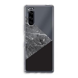 CaseCompany Combinatie marmer: Sony Xperia 5 Transparant Hoesje