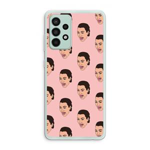 CaseCompany Ugly Cry Call: Samsung Galaxy A52s 5G Transparant Hoesje