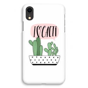 CaseCompany I love cacti: iPhone XR Volledig Geprint Hoesje