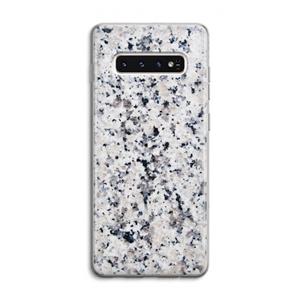 CaseCompany Gespikkelde marmer: Samsung Galaxy S10 4G Transparant Hoesje