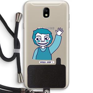 CaseCompany Zwaai: Samsung Galaxy J7 (2017) Transparant Hoesje met koord