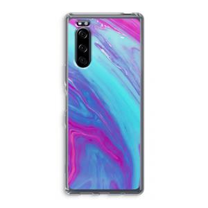 CaseCompany Zweverige regenboog: Sony Xperia 5 Transparant Hoesje